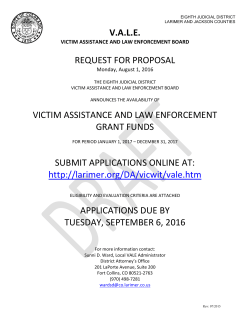 2017 Grant Funds Request for Proposal (RFP)