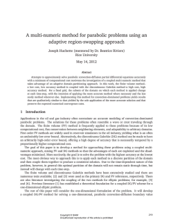 A multi-numeric method for parabolic problems using an adaptive