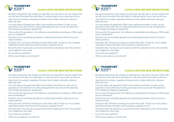 class 6 cbta pre-ride instructions class 6 cbta pre-ride