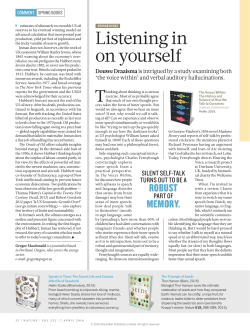 Listening in on yourself