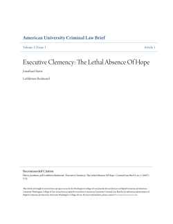 Executive Clemency: The Lethal Absence Of Hope