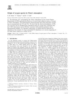 Origin of oxygen species in Titan`s atmosphere