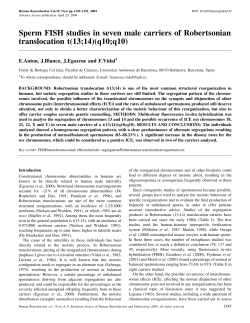 Sperm FISH studies in seven male carriers of Robertsonian
