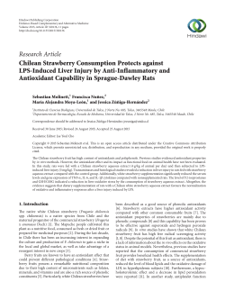 Chilean Strawberry Consumption Protects against LPS