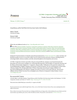 Artaud, Barney, and the Total Work of Art from - Purdue e-Pubs