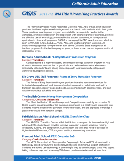 2011-12 Promising Practices