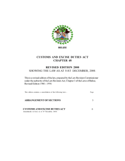 cap. 48 customs and excise duties act