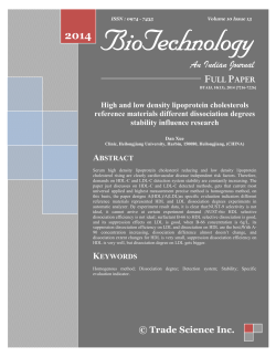 An Indian Journal - Trade Science Inc