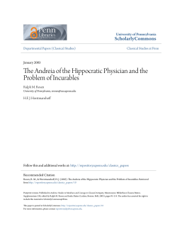 The Andreia of the Hippocratic Physician and the