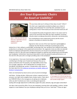 Are Your Ergonomic Chairs An Asset or Liability?