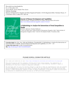 A Methodology to Analyse the Intersections of Social Inequalities in