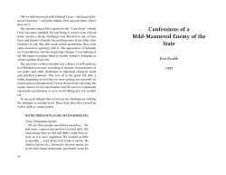 Confessions of a Mild-Mannered Enemy of the State