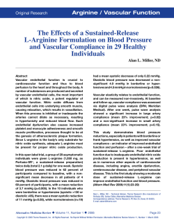 The Effects of a Sustained-Release L