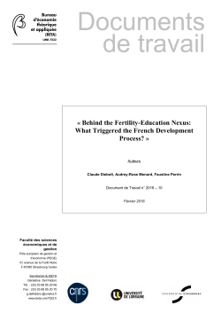 Behind the Fertility-Education Nexus: What Triggered the French