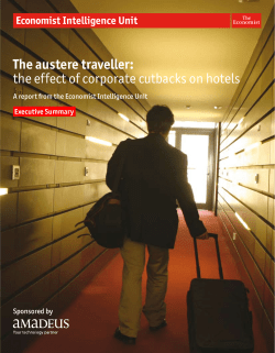 The austere traveller: the effect of corporate cutbacks on