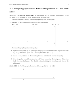 3.1: Graphing Systems of Linear Inequalities in Two Vari