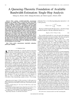 A Queueing-Theoretic Foundation of Available Bandwidth