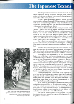 Japanese immigrants - Institute of Texan Cultures