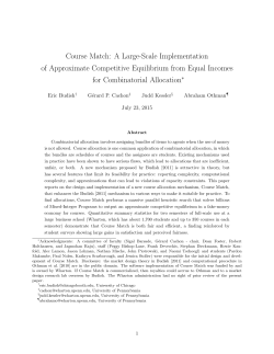 Course Match - The University of Chicago Booth School of Business