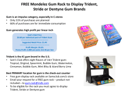 FREE Mondelez Gum Rack to Display Trident