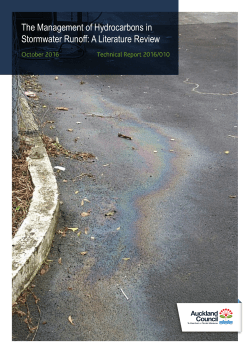 TR2016/010 The management of hydrocarbons