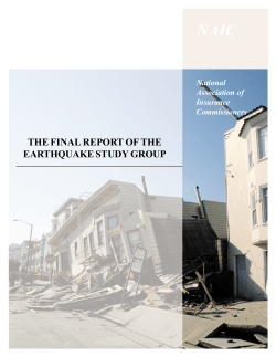 THe Final Report of tje Earthquake study group