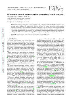 Self-generated magnetic turbulence and the propagation of galactic