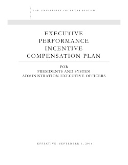 Executive Performance Incentive Compensation Plan