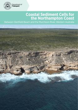 Coastal Sediment Cells for the Northampton Coast