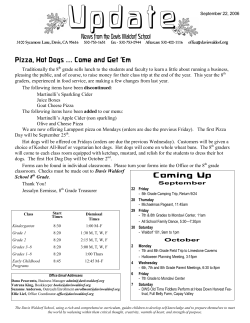 Pizza, Hot Dogs &hellip; Come and Get `Em Coming Up