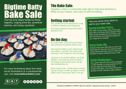 Batty Bake Sale - BAT Foundation
