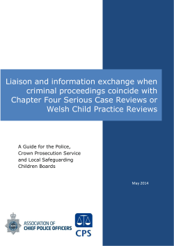 Liaison and information exchange when criminal proceedings