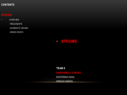 team 6 initial atrium study