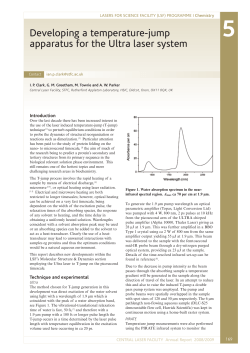 Developing a temperature-jump apparatus for the Ultra laser system