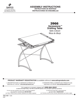 Drafting Table ASSEMBLY INSTRUCTIONS