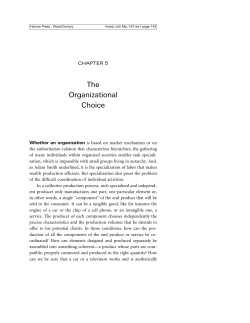 The Organizational Choice