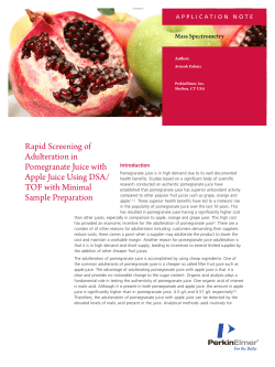 Pomegranate Juice With Apple Juice