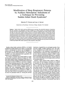 Modification of Sleep Respiratory Patterns by Auditory Stimulation