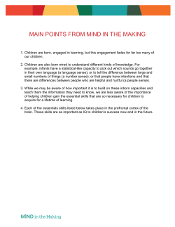 main points from mind in the making