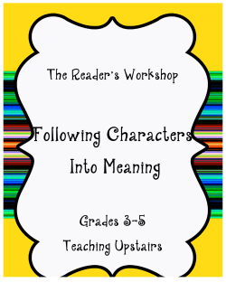 Following Characters Into Meaning - fourthgradeteam2012-2013