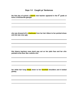 Days 1-5 Caught ya Sentences