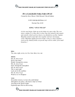 In A Galilee Far, Far Away - Online Script