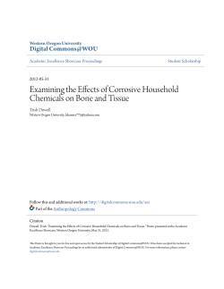 Examining the Effects of Corrosive Household Chemicals on Bone