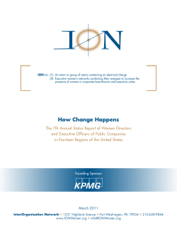 How Change Happens - Executive Alliance
