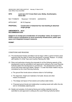 SITE: Land rear of 21 Crows Nest Lane, Botley, Southampton, SO32