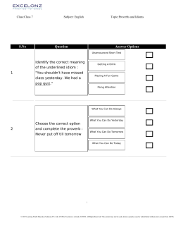 S.No Question Answer Options 1 Identify the correct meaning of the