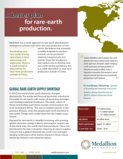 A better plan for rare-earth production.