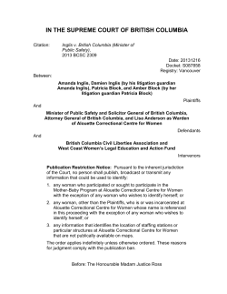Inglis v. British Columbia (Minister of Public Safety)