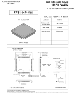 144 PIN PLASTIC FPT-144P-M01