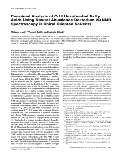 Combined Analysis of C-18 Unsaturated Fatty Acids Using Natural